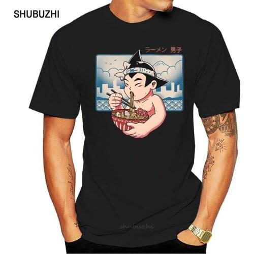 Men Short sleeve tshirt Ramen Boy Astroboy T Shirt Women t-shirt