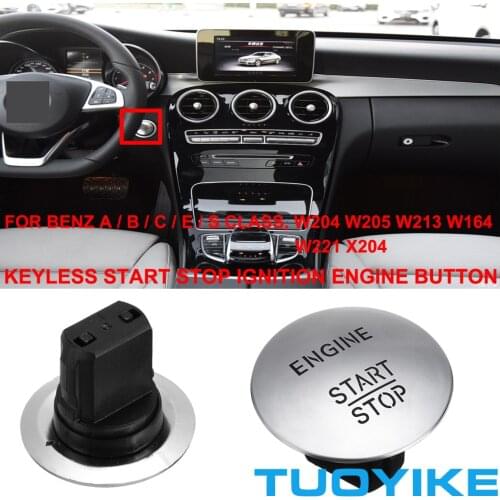 Keyless Car Start Stop Push Button Engine Ignition Switch For Mercedes Benz A/B/C/E/S Class W204 W205 W212 W213 W164 W221 X204
