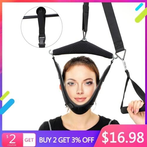 Neck Traction Kit Adjustable Cervical Traction Belt Breathable Sling Tractor Stretch Neck Care Tool Chiropractic Neck Correction