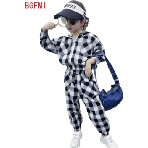 Girls Clothing Sets Spring Autumn Children Long-sleeved Tracksuit Kids Plaid Shirts & Pants Suits Teen Toddler Girls Clothes Set