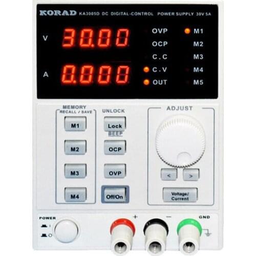 KORAD KA3005D Adjustable Digital Programmable DC Power Supply Laboratory Power Supply 30V 5A + Multimeter probe For LAB R