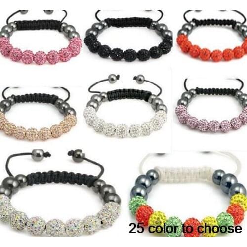 Dr3dft Colors Availablemicro pave CZ Disco Ball Beads mix white Bracelet fashion Gift for wedding crystal