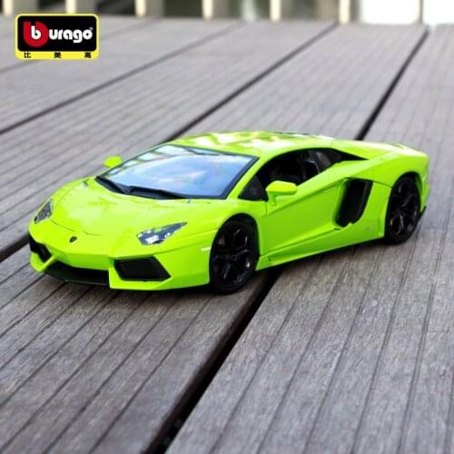 1:18 scale For Aventador Diecast Sports Car Model Simulated Metal Car toy model with Steering wheel control front wheel steering