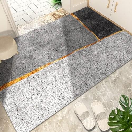 Geometric Cuttable Anti-slip Dustproof Hallway Door Mat Carpet Home Kitchen Mat Bath Mat Entrance Door Mats Custom Mats Carpet
