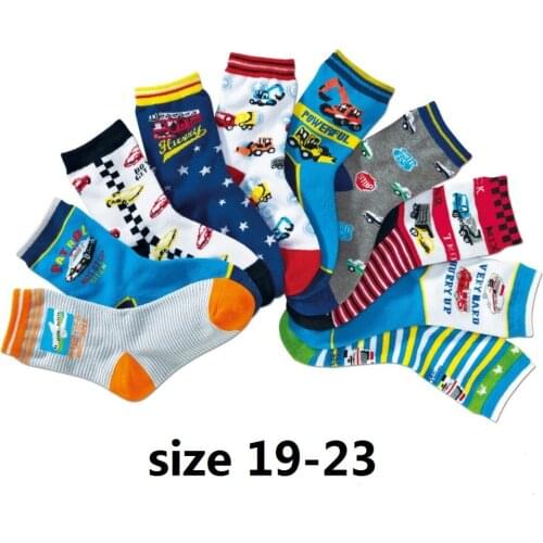 Size 15-19 19-23 new English digital socks, Children socks, Cotton socks 10 colors /lot