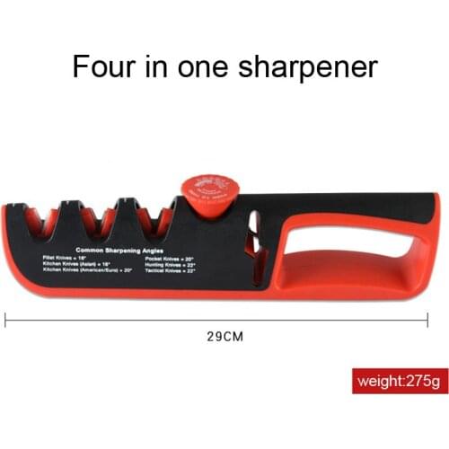 Kitchen tools Four in one Hand held Knife Sharpener Grindable scissors Professional Kitchen knife sharpener Angle Adjustable