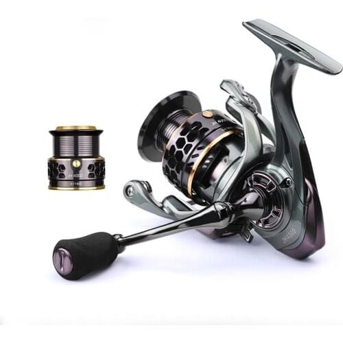 Fishing Reel JH3000 4000 Spinning No Gap Saltwater Reel Carp Fishing Reels Coil Spinning Reel Free Metal Spare Spool