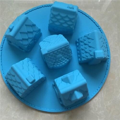 Silicone Cake Mold House rice cake Mold XG736