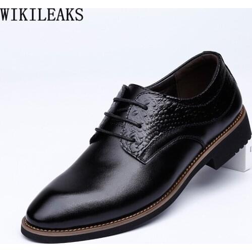 Oxford Shoes for Men Business Suit Formal Shoes Men Office 2021 Men Dress Shoes Leather Wedding Dress Los Zapatos De Los Hombres