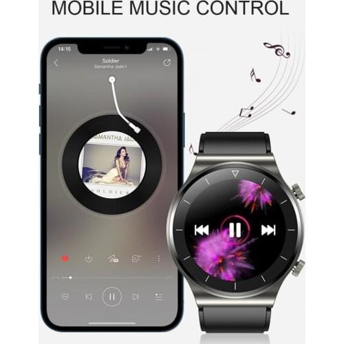 2021 Newest TM01 Smart Watch Health Monitoring IP68 Waterproof Zinc Alloy 1.3 Inch Touching Screen Sport Bracelet for Fitness