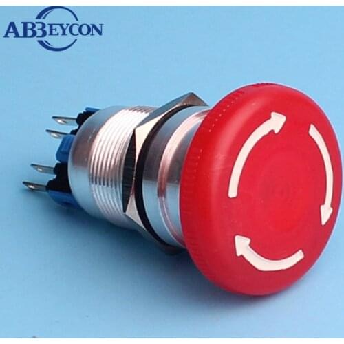 2259 momentary IP67 22mm PA66 pin type push button switch plastic 22mm switch