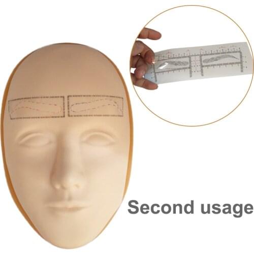 25pcs Eyebrow Tattoo Product Disposable Eyebrow Ruler Sticker Eyebrow Microblading Tools Permanent Makeup Accesories Tools