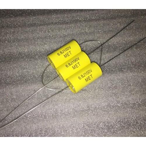 20PCS Home furnishings AV 1.50MKT 6.8uF 100V 6u8 685 through the spindle axial thin film capacitor