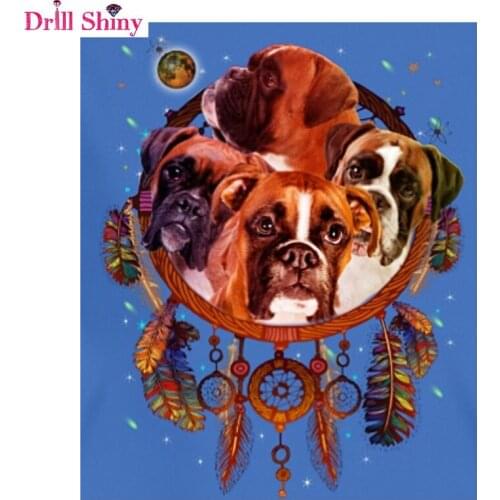 5D Diy Diamond Painting Cross Stitch Diamond Embroidery Dogs Baby Diamond Mosaic Square Pattern Rhinestone Needlework