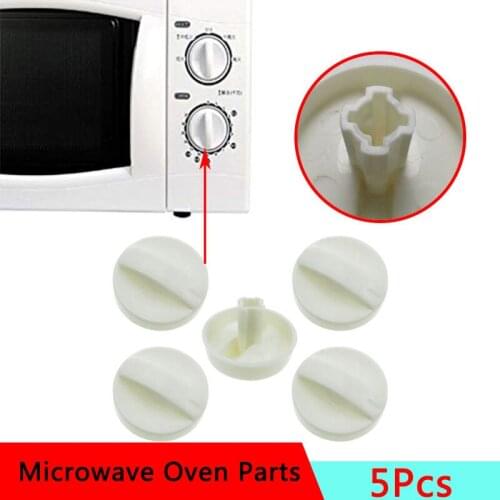 5PCS Cross Hole Microwave Oven Universal Rotary Timer Knob for Selecline Fagor Panasonic Galanz Midea Delonghi Spare Parts