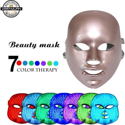 7 Colors Led Mask Photon Devices Microcurrent Face Massager Skin Rejuvenation Anti Wrinkle Acne Photon Therapy Home Beauty Tool