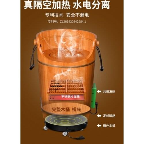 Foot bath barrel wooden foot bath foot bath barrel tub over knee high depth barrel home heating constant temperature barrel