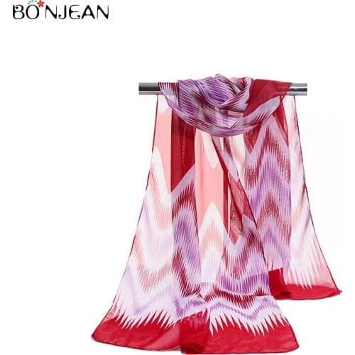 BONJEAN Women Accessories Stripe Thin Section Breathable Ripple Summer Wild Sunscreen Small Shawl Gifts For Girl 2019 Head Scarf