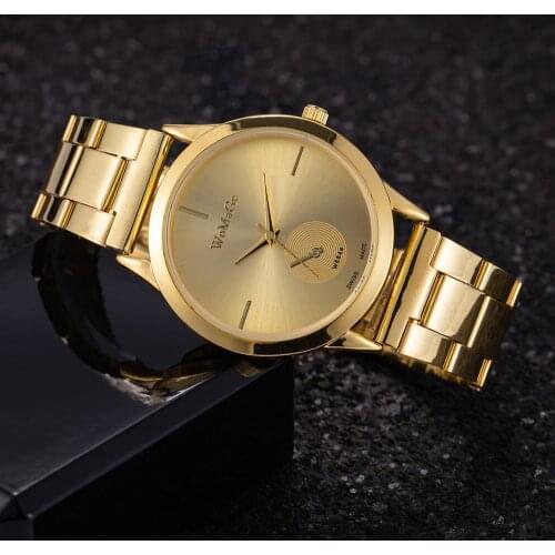 Watch Men Stainless Steel 2021New Luxury Bussiness Fashion Top Brand Calendar Quartz Watch for Men Women Clock Relogio masculino