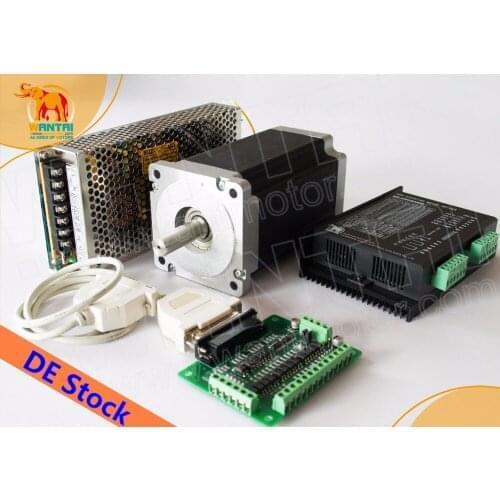 [NO Tariff for EU ]! CNC Wantai 1Axis Nema34 Stepper Motor 85BYGH450C-060 1700oz-in 151mm 6A CNC Machine Milling Engraving