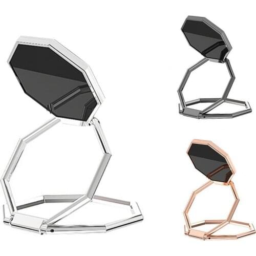 New Design Phone Holder Portable Adjustable Zinc Alloy Foldable Tablet Phone Ring Stand for Car Navigation for iPhone Xiaomi
