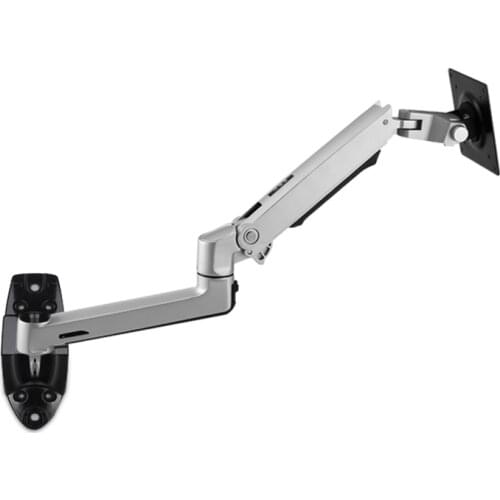 DL-7012 10"-27" LCD monitor wall mount bracket TV stand aluminum 360 rotate full motion pivot double stretchable arm 1-10kg