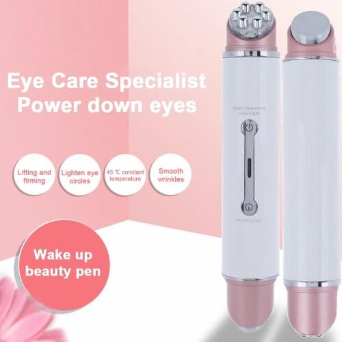 EMS Eye Massager Anti Wrinkle Eye Massage Anti Aging Reduce Dark Circles USB Rechargeable Electric Eyes Beauty Care Device