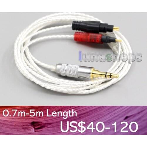 LN006651 XLR Hi-Res Silver Plated 7N OCC Earphone Cable For Sennheiser HD580 HD600 HD650 HDxxx HD660S HD58x HD6xx Headphone