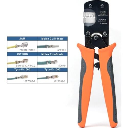 Multi-function Crimping pliers for JST DuPont terminals mini Hand tool for Narrow-pitch Connector Pins Cable Scissors Tools
