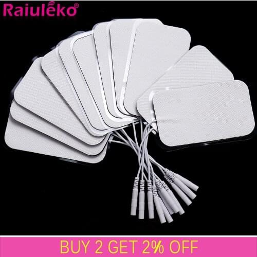 100/50/30/20P TENS EMS Electrode Pads Gel Patch For Electrodes Physiotherapy Massager Nerve Muscle Stimulator Electrode Stickers