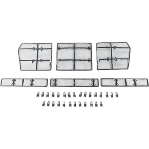 Front Grille Decorative Mesh for Toyota Land Cruiser Prado 150 2018 2019 Full Coverage Insect-proof Net