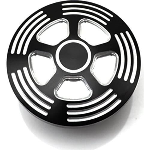 Custom Motorcycle CNC Aluminum Black Fuel Gas Oil Tank Cap Cover For Harley Dyna Sportster XL1200 883 Road King