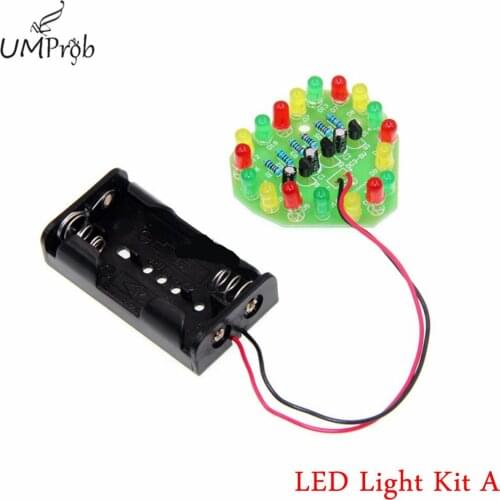 Heart-shaped LED Light Kit LED Heart-shaped Flash Electronic Parts DIY