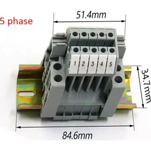 UK2.5B UK Series DIN Rail Screw Clamp Terminal Blo