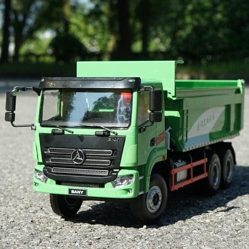 1:24Scale Environmental Protection Intelligent Dump Truck Muck Truck Truck Alloy Car Model Collectible Decoration Gift Hot Toys