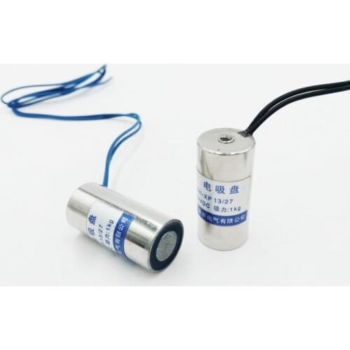 1pcs P13/27 Electric magnet lifting holder 10N 24V dc Sucker 12V solenoid electromagnet