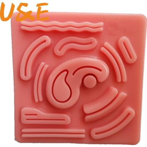 Skin Suture Training model 3D Silicone Laparoscopic Simulation Stitching Module reusable For Teaching Demonstrations 1pcs