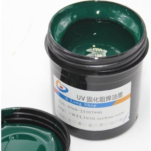 1Pc UV Photosensitive Inks Green PCB UV Curable Solder Resist Ink Solder Mask UV Ink Paste (black red blue white green)