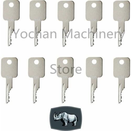 10 PCS D250 Ignition Switch Key For Bobcat Case Skid Steer Excavator 751 753 763 773 More 6693241
