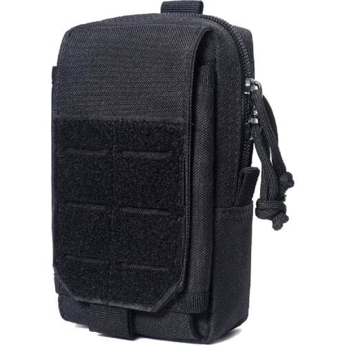 1000D Tactical Molle Pouch EDC Utility Pack Gadget First Aid Kits Organizer Bag 6.5in Phone Holder Case Outdoor Vest Belt Pack