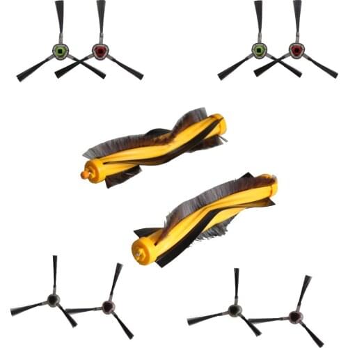 8 Pcs Side Brush +2 Pcs Main Brush for Ecovacs Deebot M81 DM81PRO M85 M88 OZMO 610 930 900 DR95 DR96 DR97 DR98 Vacuum Cleaner