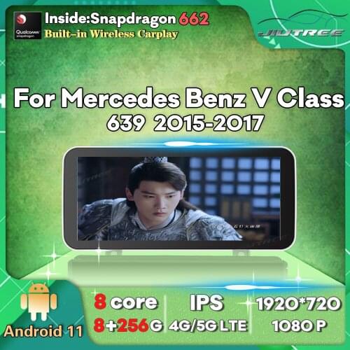 12.3 Inch 256G Android 11 Car Radio For Mercedes Benz V Class 639 2015-2019 GPS Navigation Multimedia Player Auto Stereo Reciver