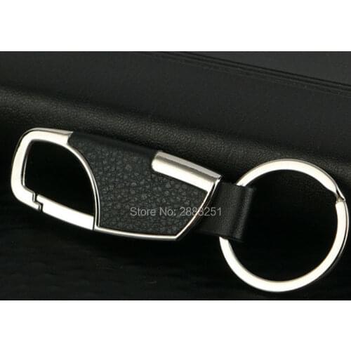 Car Styling Fashion Leather Key Chain Key Ring For Jaguar xf xe x-type xj s-type stickers f-pace guitar emblem XFR accessories