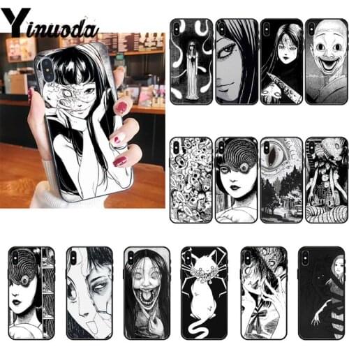 Yinuoda Junji Ito Tees Horror Phone Case cover For iPhone X 6 6S Plus coque for iPhone XS MAX SE 12 Pro Promax
