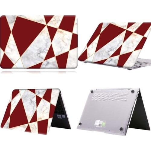 Red Geometric Pattern Anti-slip Laptop Case For MateBook 13/13 AMD Ryzen/14/D14/D15/X 2020/X Pro/Pro 16.1/Honor MagicBook 14/15