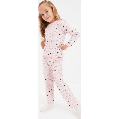 Trendyol Pattern Female Child Knitted Pajama set TKDAW22PT0399