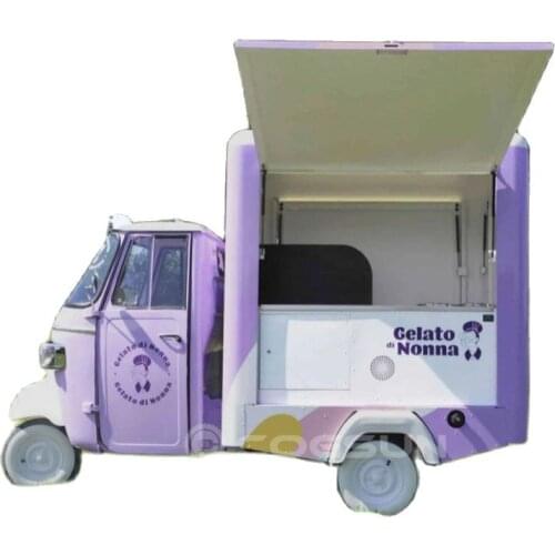 For eu with ce re color electric three wheels ice cream ape piaggio