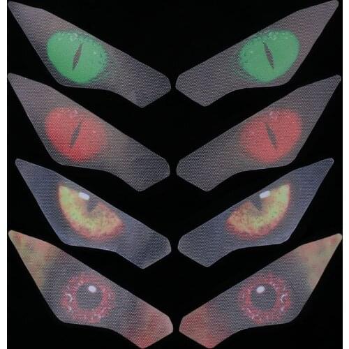 For KAWASAKI NINJA400 NINJA 400 2018 2019 2020 Motorcycle Accessories 3D Front Fairing Headlight Sticker Guard Stickers