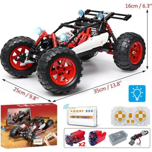 APP RC Racing Climbing Car Electric Building Blocks Technical Remote Control Off-road Vehicle Bricks Creator Kids Toys Boys Gift
