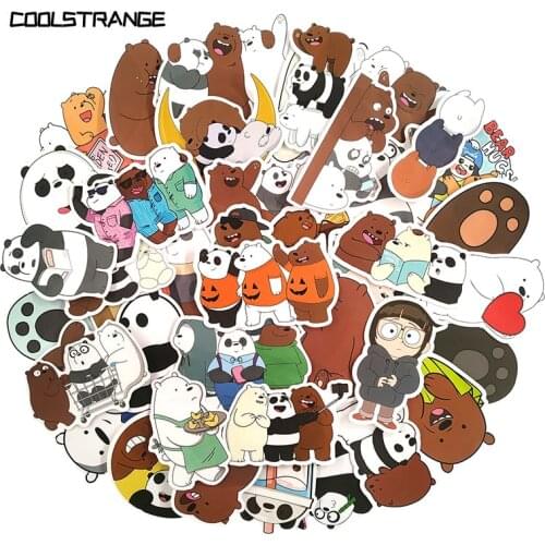 100Pcs/Pack Bear Cartoon Cute Stickers For Refrigerator DIY Suitcase Laptop Car Skateboard Album Motorcycle Sticker